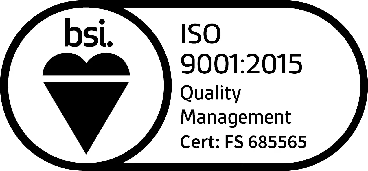 ISO 9001:2015 Quality Management, BSI, Cert FS 685565